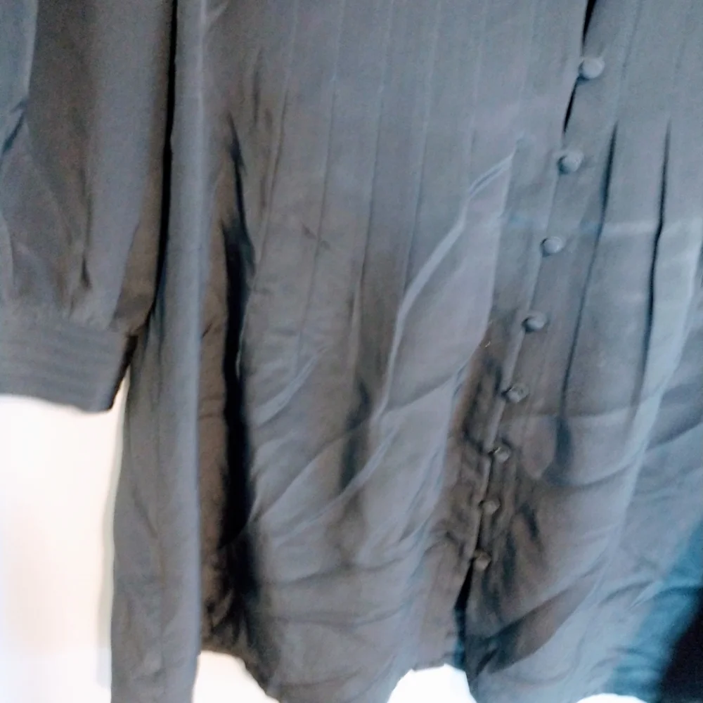Blue top with front buttons. Tags have been removed. I believe it is jcrew size